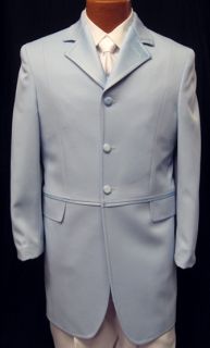 Andrew Fezza Blue Captain Coat Tuxedo Jacket Prom 44S