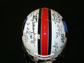 Pro Football Hall of Fame Multi Signed Authentic Riddell Helmet w Lynn 
