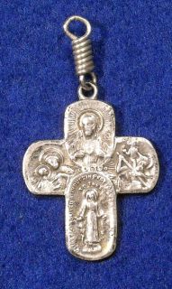Vintage Sterling Silver Crucifix for Rosary Necklace Very Nice Shape 