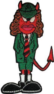 AC DC Iron on Patch Angus Young Figure New