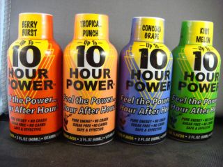 Energy Drink 10 Hour Power Vitamin Supplement 4 Flavors