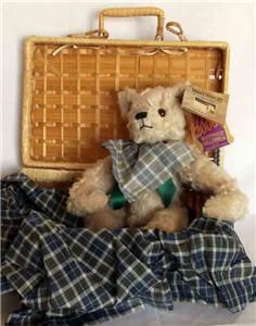 Collectors Merrythought Limited Edition Curly Mohair Teddy Bear Picnic 