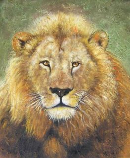 Art Oil Painting Repro Portrait Lion Wild Animals