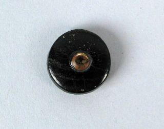 Antique Carnival Glass Button with Large Fly Motif