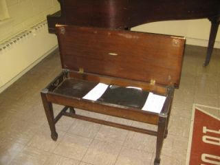 vintage antique piano bench charles parker co