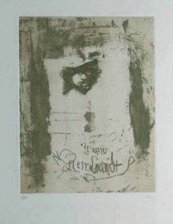 Antoni Clave to Rembrandt Etching Aquatint s N