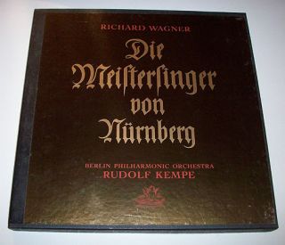 WAGNER Opera DIE MEISTERSINGER VON NURNBERG 1956 Angel Records