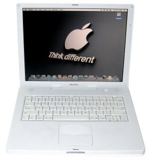 Apple iBook G4 A1055 Laptop PowerPC 1 33GHz WiFi HD CDRWDVD M9627LL A 