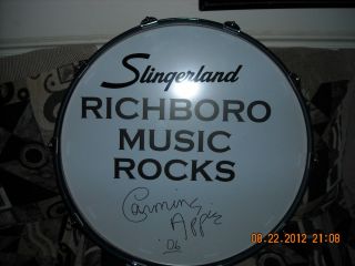Slingerland Bass drum signed by Carmine Appice 24 inch 