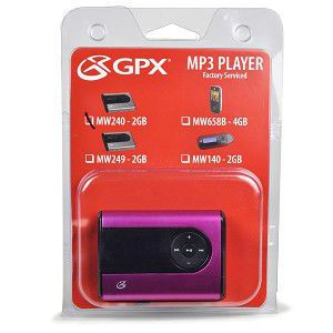 GPX MW240 2GB USB  Digital Music Player w 1 1 LCD Pink