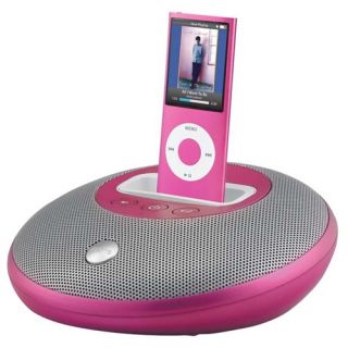 iHome IH17 Pink Portable Speaker for Apple iPod iPhone