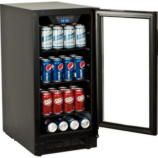 Undercounter Glass Door Refrigerator Compact Wine Beverage Cooler Mini 