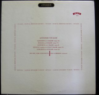 Max Goberman Vivaldi Concerto Sonata LP Mint MHS V 5 s Vinyl Record 