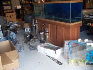 125 Gallon Aquarium w/ Stand Includes Filters Heaters Skimmers & much 
