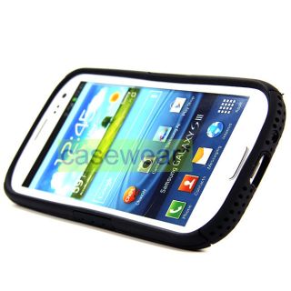 Black Apex + Kickstand Double Layer Hard Case Cover for Samsung Galaxy 