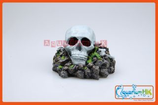 Aquarium Rock Plant Skull Ornament Decoration 016