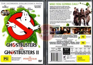 Ghostbusters 1 and 2 2DVD Set Ghost Busters New DVD R4
