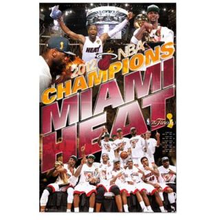 Miami Heat 2012 NBA Finals Champs Celebration Poster
