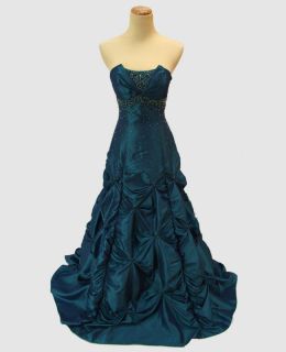 Jump Apparel $260 Teal Strapless Prom Pageant Evening Gown Size 1 3 5 