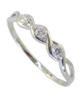 Three Stone Wedding Anniversary Ring 925 Sterling Silver 15ctw Diamond 