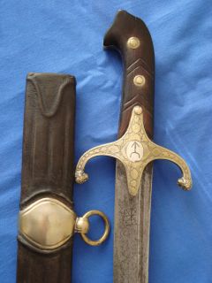 Antique Polish Arab Damascus Karabela Sabre Sword