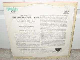Stravinsky Ansermet Rite of Spring UK Decca SXL 2042 LP