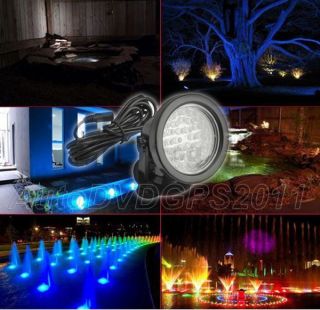   36 LED 3 Color Submersible Spot Light for Water Garden Pond Fish Tank