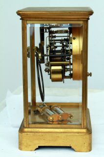 Ansonia Brass and Glass Clock
