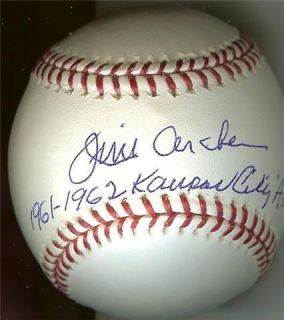 Jim Archer 1961 1962 Kansas City As Signed Baseball