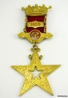 arcanum fraternal vmc 1105 star crown medal 