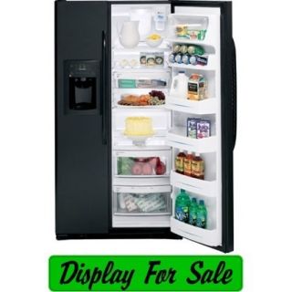 Ge Appliances 36 Side By Side Refrigerator   Black   *GSS25QGTBB