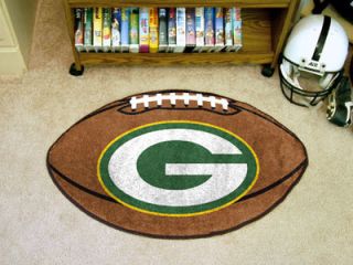   Packers NFL 22 x 35 Football Shaped Area Rug Floor Mat by Fan Mats