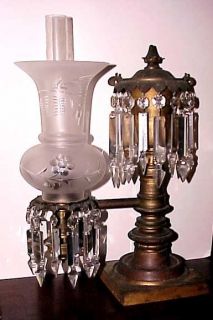 PR Antique Argand Lamps Still Oil Gardner New York