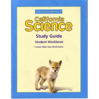 Kindergarten Grade K Houghton Mifflin Science CA Workbook Homeschool 