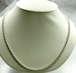   Silver Necklace Designer Rope Thick Chain Armbrust 24 Lobster Claw