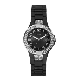GUESS U95198L2 Polycarbonate Crystal Status in the Round Watch 