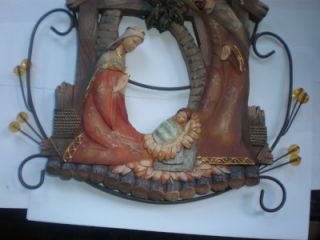 REALLY REALLY BEAUTIFUL NATIVITY SCENE. (FOR HANGING) METAL AND 