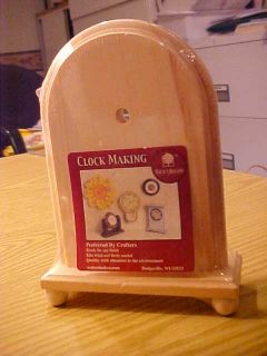   Craft Clock Making Stands Bases Wood Arch Clock New in Package