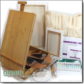 New Table Easel Acrylic Art Supplies Set Low Shipping