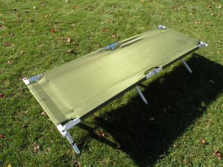 Aluminum Nylon Army Cot Excellent Condition Rarely Used