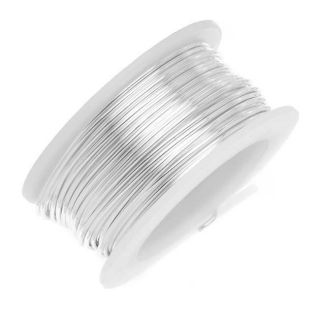 Artistic Craft Wire Silver Plated Non Tarnish 18 GA 4yd