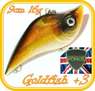 Predator Force Goldfish 3 Plug Lure Artificial Gold Fish Lure 9cm 16g 