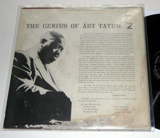 Art Tatum The Genius of 2 Clef LP DSM Cover