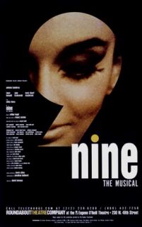 Broadway Poster ~NINE~ Chita Rivera, Jane Krakowski & Antonio Banderas