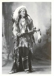 Black Man Arapahoe in Omaha 1898 Modern Postcard