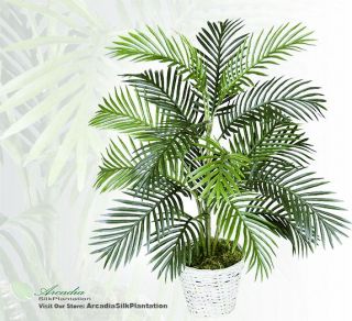 Two 3 Areca Artificial Palm Trees Silk Plants New 113