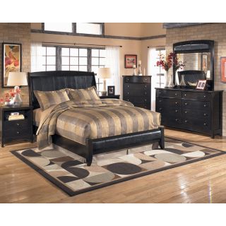 Ashley Harmony King Platform Style Bed Dark Brown B208 76 78