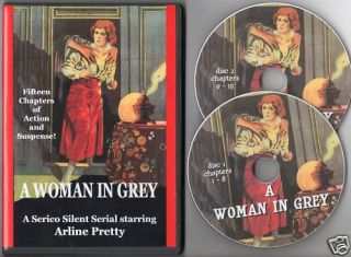 Woman in Grey Silent Serial on 2 DVDs Arline Pretty