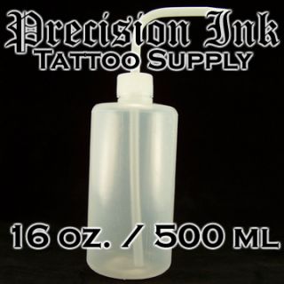 Wash Bottle 16oz Tattoo Machine Needles Ink Green Soap