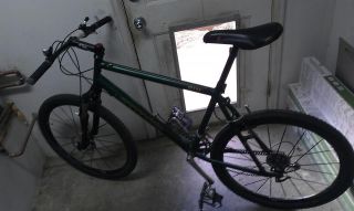   Jade Green Hardtail Mountain Bike with Suspension Fork Complete
